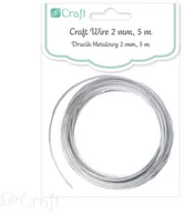 Dekoratorstwo - Drucik Metalowy 2 Mm, 5 M – Srebrny, Dp Craft - miniaturka - grafika 1
