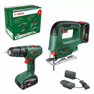 Akumulatory do elektronarzędzi - Zestaw wiertarko-wkrętarka EasyImpact 18V-40 + Wyrzynarka EasySaw 18V-70 BOSCH - miniaturka - grafika 1