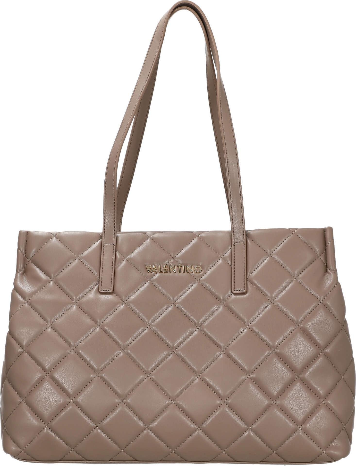 Torebka damska Valentino / torba na ramię / shopper OCARINA taupe faux leather przegroda na laptopa z recyklingu -