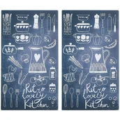 Pozostałe akcesoria kuchenne - Zeller Szklane płyty ochronne LOVELY KITCHEN na kuchenkę 2 sztuki B01F24KJAY - miniaturka - grafika 1