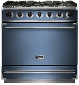 Kuchenki gazowo-elektryczne - Kuchnia gazowo-elektryczna FALCON 900S 90 Chiński błękit szczotkowany nikiel - miniaturka - grafika 1