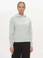 Bluzy damskie - Calvin Klein Bluza Hero Logo K20K205449 Niebieski Regular Fit - miniaturka - grafika 1