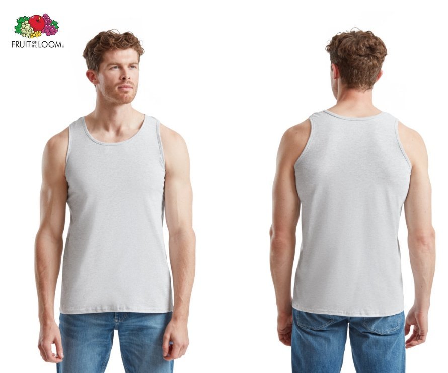 Koszulka na ramiączka ATHLETIC Tank Top FRUIT of The Loom SZARA Roz: 3XL