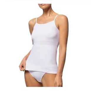 Canotta Seamless, Koszulka bez rękawów, Biały, S-M - Koszulki sportowe męskie - miniaturka - grafika 1