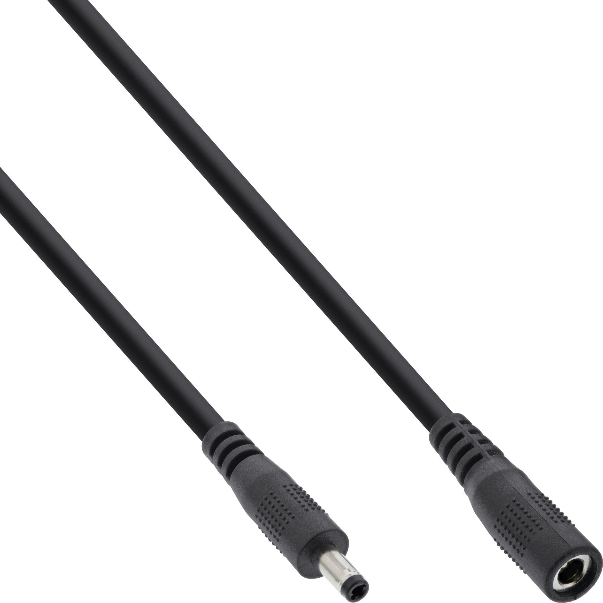 Kabel zasilający InLine InLine® DC extension cable, DC plug male/female 4.0x1.7mm, AWG 18, black, 5m