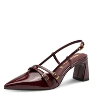 Czółenka - Tamaris Damskie czółenka Sling 1-29660-45, Merlot Patent, 36 EU - miniaturka - grafika 1