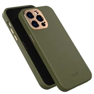 Etui MOSHI Napa MagSafe do iPhone 14 Pro Max Zielony - Etui i futerały do telefonów - miniaturka - grafika 1