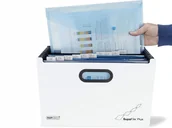 Teczki i skoroszyty - Teczka harmonijkowa Rapesco wolnostojąca 13 przegródek biało-czarna - miniaturka - grafika 1