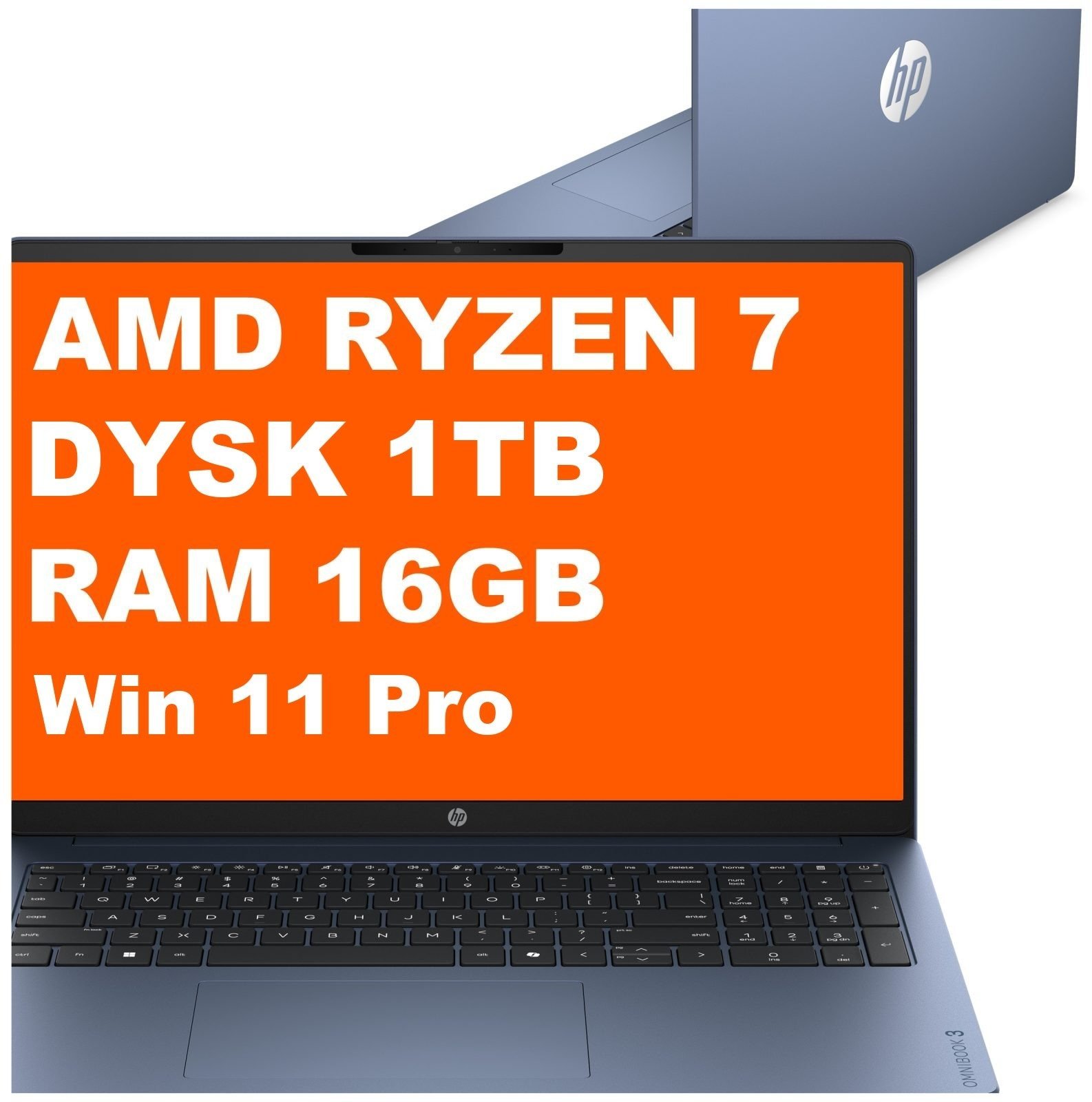 HP OmniBook 3 AI 16-bw0004nwx / D9LW2EA / Ryzen 7 / 16GB / 1TB / AMD Radeon / 16
