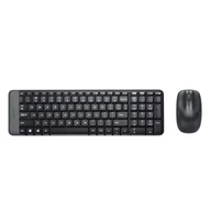 Zestawy myszka + klawiatura - Logitech Wireless Combo MK220 klawiatura Dołączona myszka Biuro RF Wireless QWERTY Włoski Czarny 920-003721 - miniaturka - grafika 1