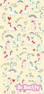 Ręczniki - Dr.Bacty Ręcznik szybkoschnący XL Jednorożec Żółty DRC-XL-UNICORNYE - miniaturka - grafika 1