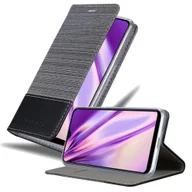 Etui i futerały do telefonów - Etui Cadorabo do Samsung Galaxy A10 w kolorze GREY BLACK z magnetycznym zamknięciem, funkcją podstawki i kieszenią na karty, etui ochronne z klapką w stylu książki - miniaturka - grafika 1