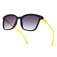 Okulary przeciwsłoneczne - Okulary przeciwsłoneczne dla dzieci STKD-07 czarne/żółte - miniaturka - grafika 1