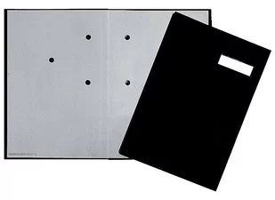 Pagna Teczka do podpisu DURABLE, 20-częściowa, kolor czarny, okładka z płótna, szare przekładki - Teczki i skoroszyty - miniaturka - grafika 1