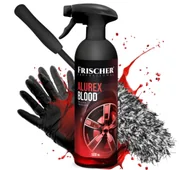 Kosmetyki samochodowe - Frischer FR00147 krwawa felga 500ml + Szczotka + 2 rękawiczki - miniaturka - grafika 1