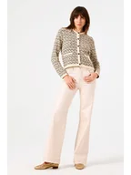 Swetry damskie - Garcia Kardigan w kolorze brązowo-beżowym - miniaturka - grafika 1