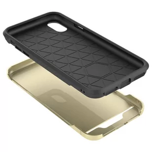Zizo Star Diamond Hybrid Cover Etui iPhone X (Gold/Black) - Etui i futerały do telefonów - miniaturka - grafika 3