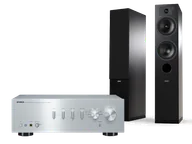 Zestawy stereo - Yamaha A-S501 (srebrny) + Tesi 5 (czarny) - miniaturka - grafika 1