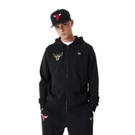 Bluzy męskie - Bluza męska New Era Team Script FZ Hoody Chicago Bulls - miniaturka - grafika 1