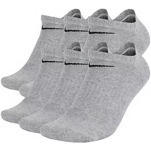 Nike skarpety stopki szare Everyday Cushioned 6pack SX7675-064 L - Skarpetki męskie - miniaturka - grafika 1