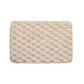 Dywaniki łazienkowe - Dywanik łazienkowy Boston 40 x 60 cm kremowy Malva - miniaturka - grafika 1
