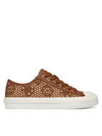 Trampki damskie - Guess Trampki FLJCR2 FAP12 Brązowy jasny - miniaturka - grafika 1