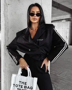 Marynarka damska OLAVOGA FUSION 2024 czerń S - Fashionplace - Marynarki i żakiety damskie - miniaturka - grafika 1