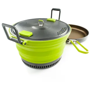 Garnek GSI Outdoors Escape Set 3 L Pot + Fry Pan Kolor: jasnozielony - Kuchnia turystyczne i akcesoria - miniaturka - grafika 1