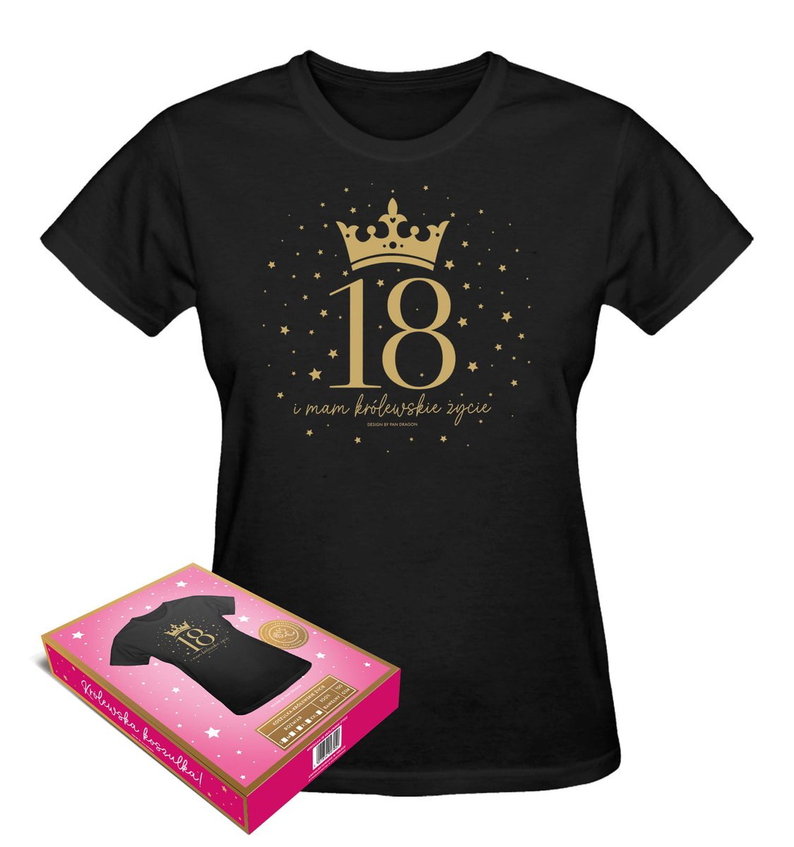 Koszulka na 18 urodziny dla dziewczyny prezent na 18stkę S