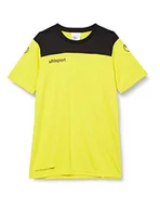 Koszulki sportowe męskie - uhlsport Męska koszulka piłkarska OFFENSE 23 POLY SHIRT piłka nożna odzież treningowa, limonkowożółty/czarny/anthr, XL - miniaturka - grafika 1