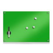 Tablice i flipcharty - Zeller 11651 szklana tablica memo, wymiary 40 x 40 x 3 cm, wzór drewniany, zielony, 60 x 40 cm 11667 - miniaturka - grafika 1