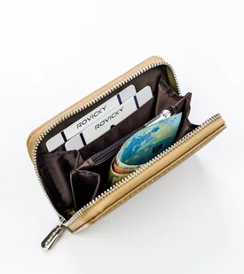 Lumarko Poręczny portfel damski z gładkiej eko skóry zapinany suwakiem ! - Portfele - miniaturka - grafika 8