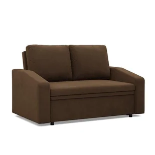 Sofa z funkcją spania, Neo Mikrofaza, 148x87x90 cm, brązowy - Sofy i kanapy - miniaturka - grafika 1
