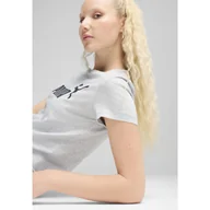 Koszulki sportowe damskie - Damska koszulka ESS No. 1 Logo PUMA Light Gray Heather - miniaturka - grafika 1