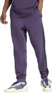 Spodnie sportowe męskie - Spodnie męskie adidas Essentials 3-Stripes Fleece fioletowe JX0750 L - miniaturka - grafika 1