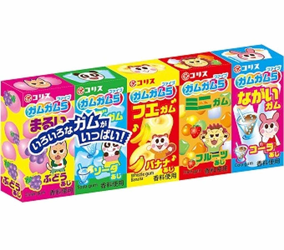 CHEWING GUM „GUM GUM 5” - ZESTAW GUM DO ŻUCIA W 5 SMAKACH, CORIS 37g