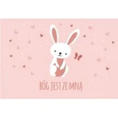 Magnesy - SZARON Magnes na lodówkę - Króliczek. Bóg jest ze mną zbiorowa Praca - miniaturka - grafika 1