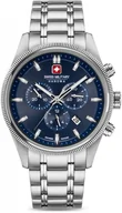 Zegarki męskie - Zegarek męski SWISS MILITARY SMWGI0003104 niebieski klasyczny do pływania - miniaturka - grafika 1