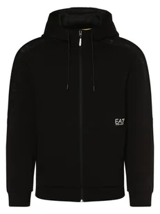 EA7 Emporio Armani Bluza męska Mężczyźni czarny jednolity, XXXL - Bluzy męskie - miniaturka - grafika 1