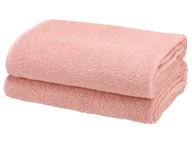 Ręczniki - LIVARNO home Komplet 2 ręczników frotte, 50 x 100 cm (Różowy) - miniaturka - grafika 1