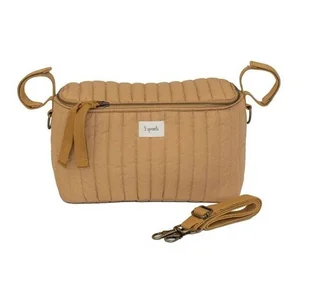 3 Sprouts Organizer Do Wózka Quilted Solid Mustard - Zestawy naczyń dla dzieci - miniaturka - grafika 1