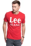 Koszulki męskie - LEE LEE JEANS TEE BRIGHT RED L62BFQEF 112114495 - Lee - miniaturka - grafika 1
