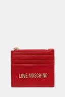 Portfele - Love Moschino portfel damski kolor czerwony JC5704PP1NLD0500 - miniaturka - grafika 1