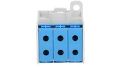 Kostki, złączki, wtyczki - Simet Złączka szynowa gwintowa Al/Cu STB 50-3 (87360) SIMBLOCK niebieski 81003003 - miniaturka - grafika 1