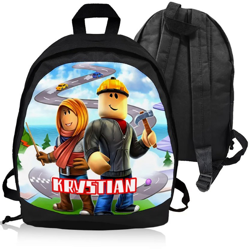 Plecak Personalizowany ROBLOX - NADRUK IMIĘ - Idealny na Prezent!