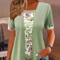 Inne - TEMU Popularny Rozszerzony Casualowy Zestaw Bluzy I T-shirtów - miniaturka - grafika 1