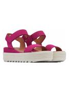 Sandały damskie - Sorel Skórzane sandały "Cameron" w kolorze różowym - miniaturka - grafika 1