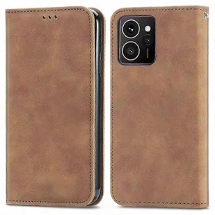 HMD Skyline Skórzane etui z przypominającym skórę etui na kartę Etui na telefon Magnetyczne zamknięcie Zielone Wielobarwny Brown - Etui i futerały do telefonów - miniaturka - grafika 1