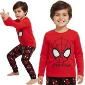 Piżamy chłopięce - MARVEL Spider-Man CIEPŁA piżama dla chłopca, POLAROWA piżamka z długim rękawem DLA FANA 2-3 lata 98cm - sarcia.eu - miniaturka - grafika 1