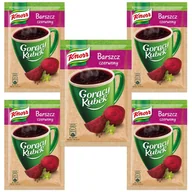 Dania dla dzieci - Knorr Gorący Kubek Barszcz czerwony 14 g x 5 sztuk - miniaturka - grafika 1